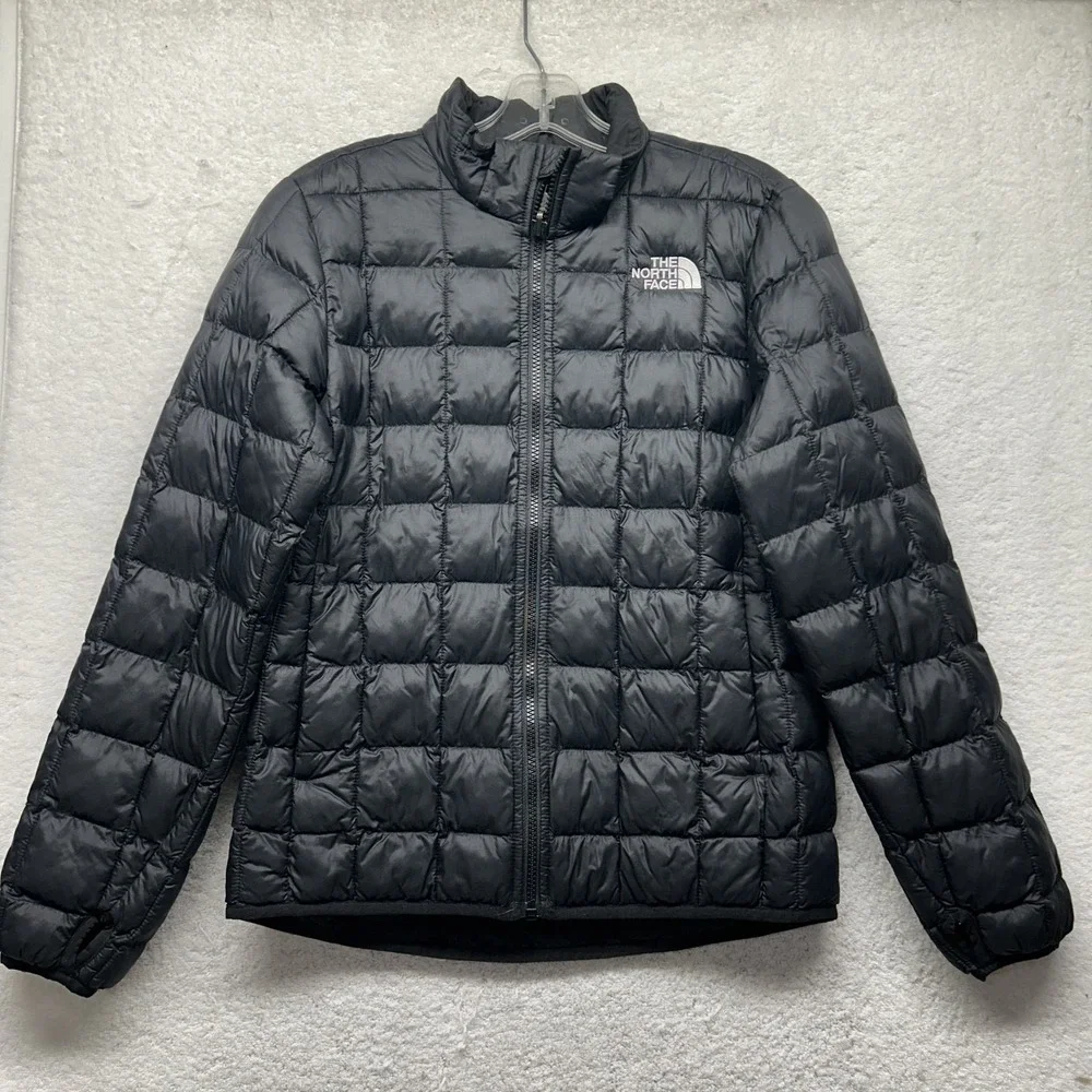 The North Face Girls Size XL Black Thermoball Long Sleeve Full Zip Jacket